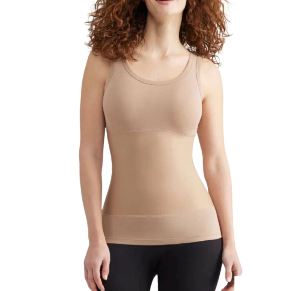 Essentials by Yummie Tummy NWT Beige Seamless 3-Panel Shapewear Tank Top 2X/3X